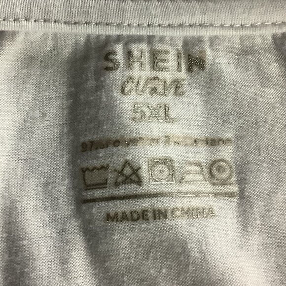 SHEIN Womens Curve 5XL White Graphic T-Shirt "Its True All True" Short Sleeve - Picture 4 of 8